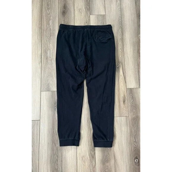 Nike Black Athletic Jogger Sweatpants Mens Sz Large 100% Cotton - Picture 5 of 9